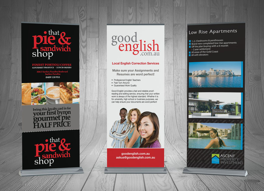 Design and Printing Pullup Banner Gold Coast and Tweed Heads