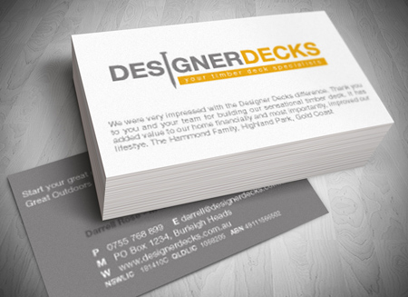 Tweed Heads and Gold Coast Business Card Design