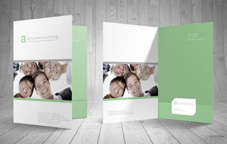 Presentation Folder design + printing gold coast