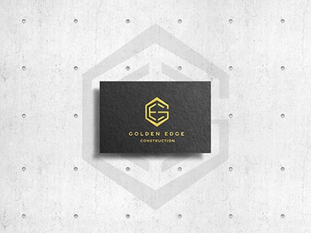 Golden Edge Construction Logo Design