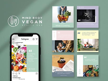 Mind Body Vegan Graphic Design