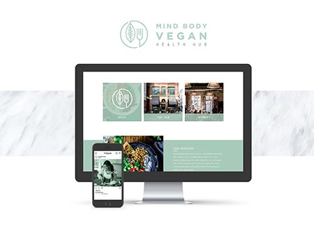 Mind Body Vegan Graphic Art