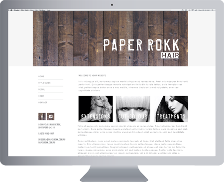 hairdresser website design gold coast