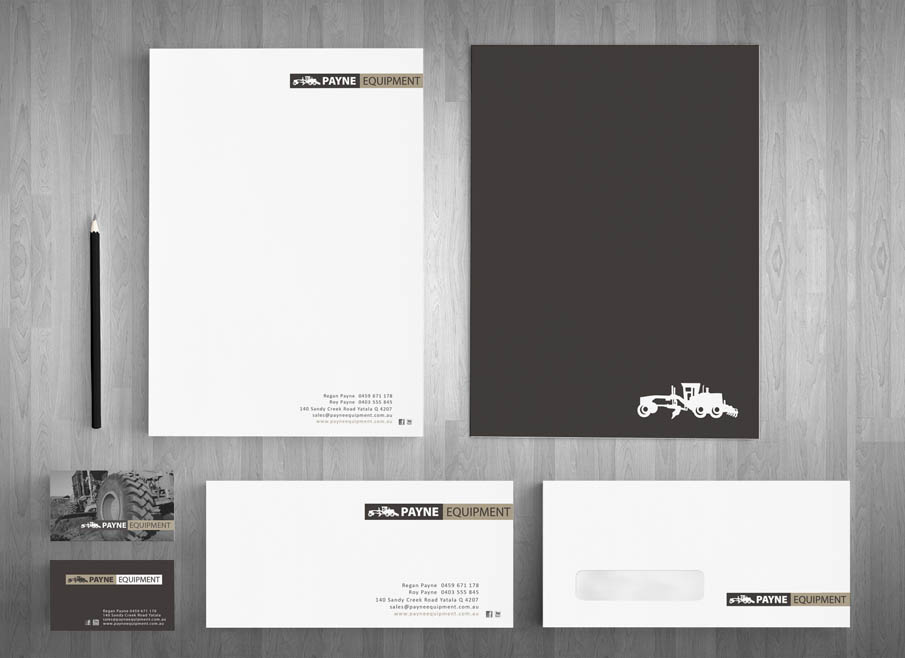 Yatala LOGO DESIGN - Payne Equipment - Gold Coast Letterhead and Stationary Design