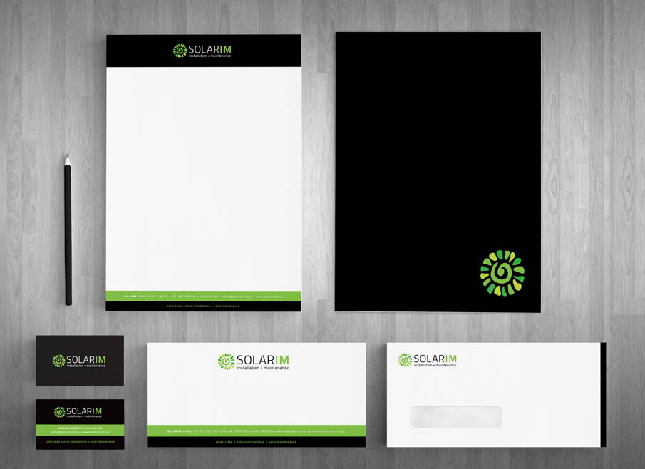 Gold Coast LOGO DESIGN - Solarim Installation & Maintenance - Gold Coast Logo, website and Letterhead and Stationary Design