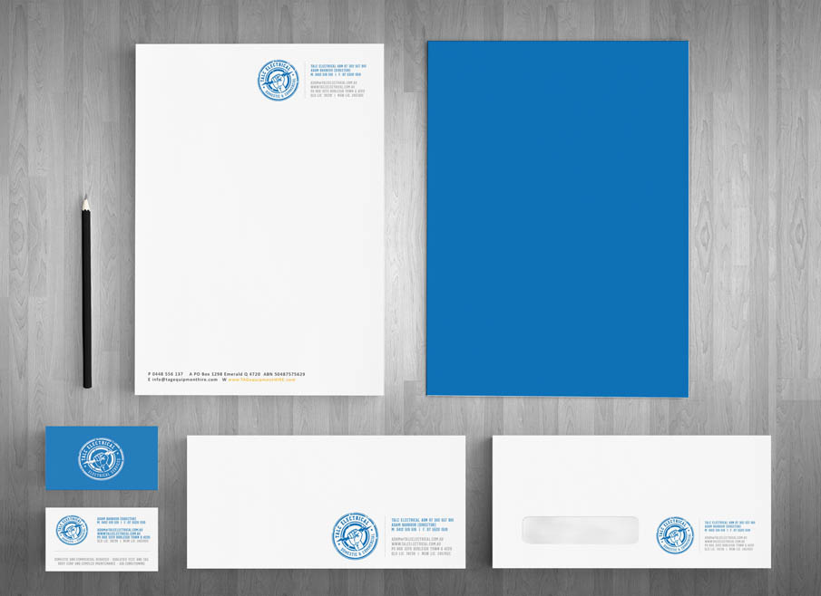 Gold Coast LOGO DESIGN - Talc Electical Service - Gold Coast Letterhead and Stationary Design