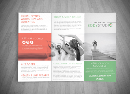 Carrara LOGO DESIGN - The Healthy Body Studio - Gold Coast Logo and Business Card Design 