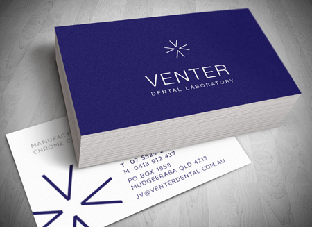 Mudgeeraba LOGO DESIGN - Venter Dental Laboratory - Gold Coast Logo, website and Letterhead and Stationary Design